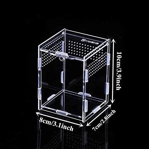 Caixa de acrílico transparente Terrário, Terrário para Répteis e anfíbios, Grilo, Tartaruga, Aranha, Caracol, Terrário para Terrário, Terrário para Terrário, Lagartixa - Image 1