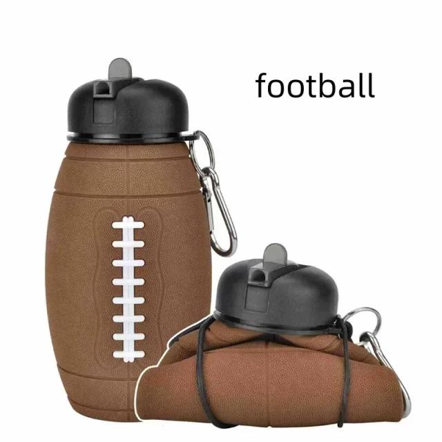 Garrafa de Água Portátil Dobrável e Copos para Acampamento - Ideal para Esportes ao Ar Livre como Basquete, Futebol, Tênis e Golfe