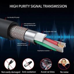 XLR macho para cabo XLR fêmea para gravação profissional, linha de extensão, balanceado XLR Mixer, alto-falante amplificador, linha de microfone ao vivo - Image 4