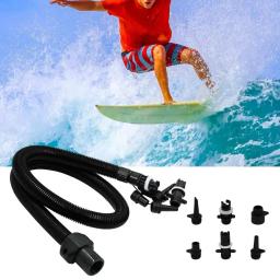 Bomba Elétrica Portátil Acessórios Conjunto Com 6 Bicos De Ar, Placa De Pá, Fácil Conexão, Kit De Mangueira, Largo, Super - Image 6