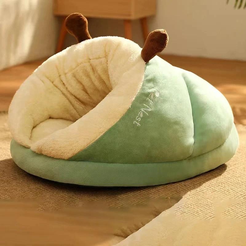 Inverno quente canil com cama em forma de chinelos, ninho de gato pequeno, saco de dormir profundo, caverna do cachorro, Pet Shop - Image 1