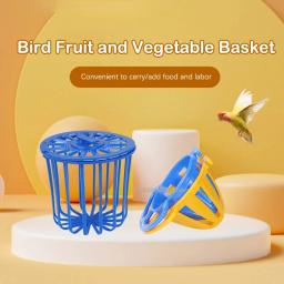Gaiola Alimentadora de Pássaros e Papagaio Suporte para Frutas e Vegetais Acesso à Gaiola Cesta Pendurada Brinquedo Recipiente Alimentador de Papagaio Pet, Gaiola Suprimentos, 1Pc - Image 5