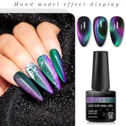 Gato olhos magnético prego gel polonês conjunto com vara magnética spar gato estrelado brilhando camaleão laser cat eye vernizes híbridos - Image 6