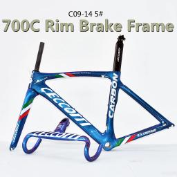 Quadro de carbono camaleão para bicicleta de estrada bb68, cor personalizada, freio em v, corrida de bicicleta de estrada - Image 1