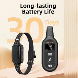 ROJECO Elétrica Dog Training Collar, Controle Remoto, IPX7 Impermeável, Vibrador Elétrico, Casca, Stop Shock, Pet, Puppy - Image 5