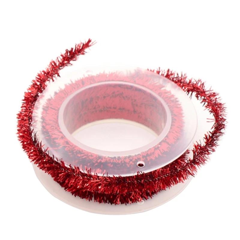 Tinsel guirlanda 4,92 pés glitter enfeite metálico guirlanda decoração dropship - Image 1