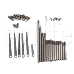Diy clarinete ferramenta de reparo conjunto peças manutenção parafusos do eixo mola folha woodwind instrumento acessórios tipo d - Image 1