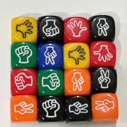 Design criativo Mora Dice, jogo de adivinhação de dedos, jogo de bar KTV, material de resina verde, 2x2 cm, 5 pcs por lote - Image 2