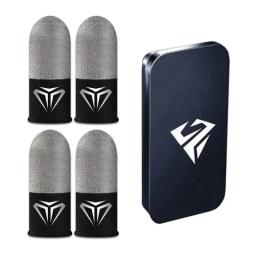 Luvas antiderrapantes da ponta do dedo do jogo móvel, antiderrapante, tela sensível ao toque, manga do dedo, respirável, para gamer, 2 pcs - Image 1
