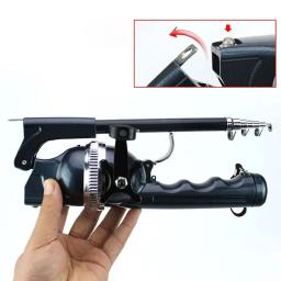 Vara De Pesca Dobrável com Linha De Carretel Combo, Bolso Portátil, Jogando Rocha Telescópica, Dobrável Mini Viagem Rod para Peixe, Alta Qualidade - Image 4