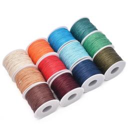 Cordão de Algodão Encerado para Fazer Jóias, Fio de Cordas Trançadas, Pulseira e Colar DIY, Beading Craft, 1mm, 24m - Image 2