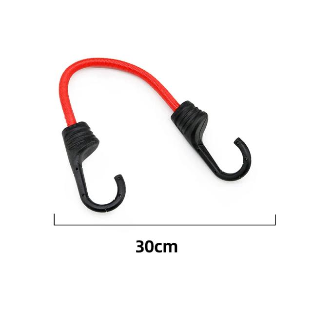 Elástico de Amarração para Motocicleta com Rack de Bagagem - Corda Ajustável para Fixação de Carga e Acessórios de Moto