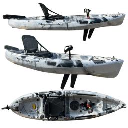Modular caiaque de pesca para esportes aquáticos, emenda caiaques, 2 seções, Pedal Drive, 270cm, 10ft - Image 4