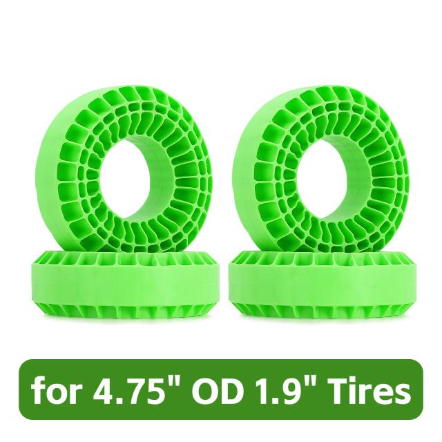 INJORA Espuma de Inserção de Silicone para Pneus RC Crawler 118-122mm 1.9" 4 Peças