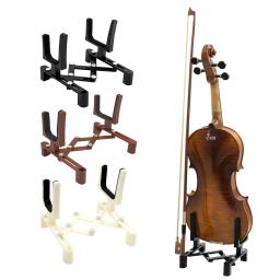 Suporte de violino ajustável portátil tamanho completo acessórios instrumento cordas retrátil dobrável suporte esponja almofada - Image 1