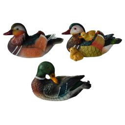 Resina Artificial Realista Pato Mandarim Flutuante Caça Decoy, Decoração Durável Piscina Lagoa - Image 1