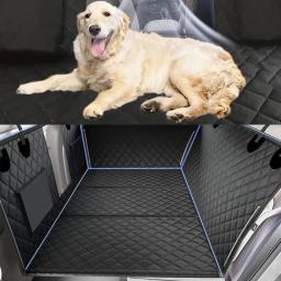 Pet Back Seat Extender, protetor do banco traseiro do carro, Hammock Dog Car Seat Cover, fundo duro para viagens, novo design - Image 3