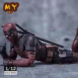 Shf Figura Anime Deadpool, Figuras de Ação X-Men, Estátua em PVC Gk, Modelo Estatueta, Coleção Boneca, Decoração do Quarto, Brinquedos de Mesa, Presente, 16cm - Image 1