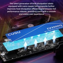 Cusu M2 SSD 1TB 2TB NVMe SSD 512GB 256GB Disco rígido PCIe3.0 x4 Disco de estado sólido interno para laptop desktop - Image 4