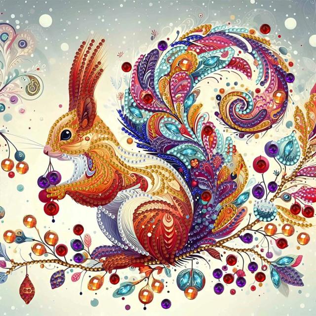 Kits de Pintura para Adultos RUOPOTY com Cristal Strass em 5D - Artesanato de Tigre para Decoração de Parede e Presente DIY