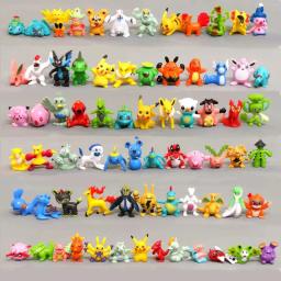 Anime pokemon figuras caixa cega pikachu estatueta com cartão brinquedo natal dia das bruxas pvc bonecas pingente para presentes do miúdo - Image 5