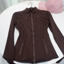 Jaqueta df fina de terceira geração, estilo clássico casual, yoga, fitness, alta elasticidade, respirável, roupas esportivas femininas, gola - Image 4