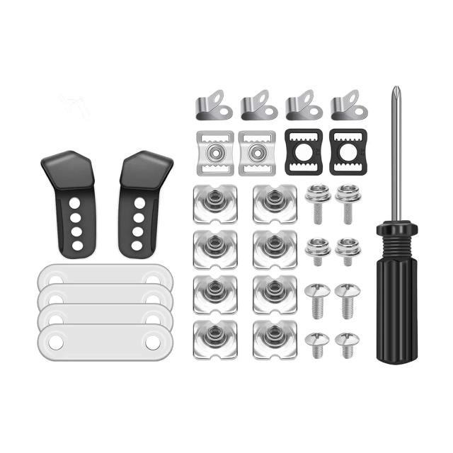 Kit de Reparo Completo para Capacetes: 31 Peças de Acessórios para Futebol e Hóquei, incluindo Fivelas, Parafusos e Porcas para Adultos
