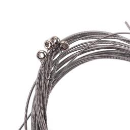 Cordas de baixo em escala curta, cordas de guitarra, acessórios de peças elétricas de aço, conjunto de aço inoxidável de carbono, substituição de metal em enrolado plano - Image 5