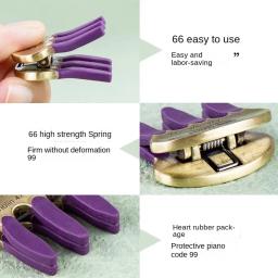Cordas de metal mudo para iniciantes, violino, violoncelo, profissional, instrumento musical, acessórios, mudo, 1pc - Image 2