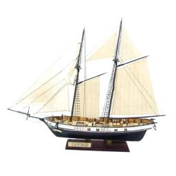 Modelo de navio 3D puzzle, Kits de construção, artesanato para navio, madeira inacabada, barco a vela, navio, bricolage - Image 2