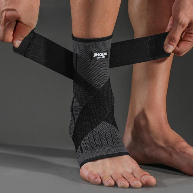 Protetor de Tornozelo para Futebol e Basquete com Compressão em Nylon - Suporte Ajustável 1 Unidade