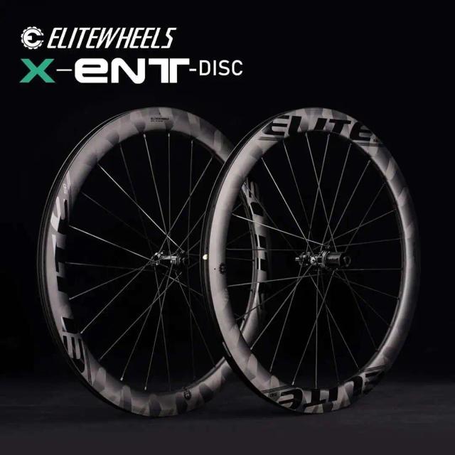 Elitewheels ENT X Weave Rodas de Carbono para Estrada Freio a Disco