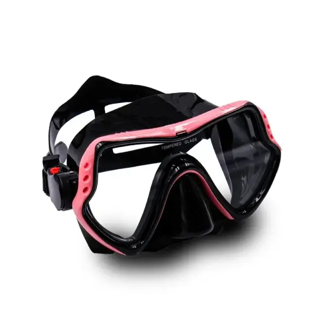 Máscara de Mergulho Snorkel para Adultos com Lente HD, Anti-nevoeiro e Vidro Temperado