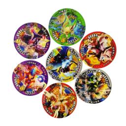 Pokemon Cards for Kids, Round Tazos Cards, Pikachu Game Collection, Paper Repeat, Cartões Chineses, Cartões Falsos, Crianças Falsas, Presente de Aniversário do Menino, 200PCs - Image 2