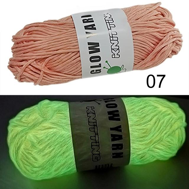 Fio de Poliéster Luminoso de 2mm para Camisolas e Chapéus de Tricô, Brilha no Escuro, Ideal para Projetos Criativos