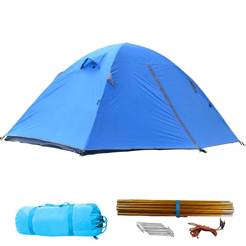 Ultraleve backpacking tenda 2 pessoa dupla camada tendas de acampamento 4 estações à prova dlightweight água respirável leve barraca viagem portátil - Image 1