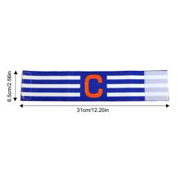 Elastic Soccer Captain Armband, braçadeira ajustável, jogador de futebol, esportes Capitão C Arm Band para jovens adultos - Image 4