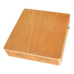 Cajon tambor com alça ajustável, instrumento de percussão, madeira ébano, mão plana, compacto, portátil Travel Box - Image 2