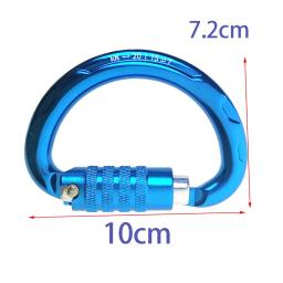Bloqueio automático mosquetão para escalada, semi-círculo, fivela de meia lua, parapente, escalada de árvore, arborista, 20KN - Image 2