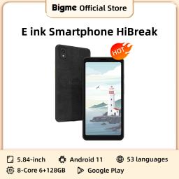Bigme hibreak e ink smartphone leitor de ebook eletrônico 5.84 "e-ink tela telefone eink livro ereader android11 suporte kindle app - Image 1