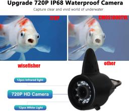 Câmera de pesca subaquática com luz de enchimento, DVR Suporte, Ice Fishing, Cartão de 32GB, 7 em, 12PCs, 12PCs, Novo, 2024 - Image 5