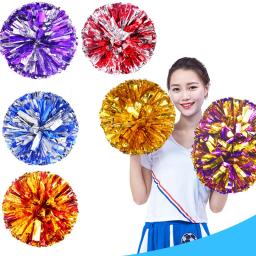 Pompons de jogo barato prático cheerleader torcendo pom poms aplicar para esportes jogo e concerto vocal cor pode livre combinação - Image 1