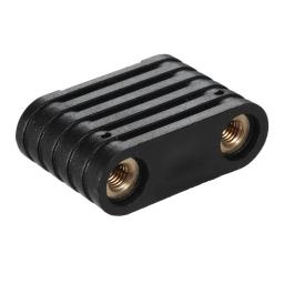 1pc windsurf plástico preto sup 2-hole footstrap inserção windsurf placa footstrap substituição kit surf acessórios - Image 5