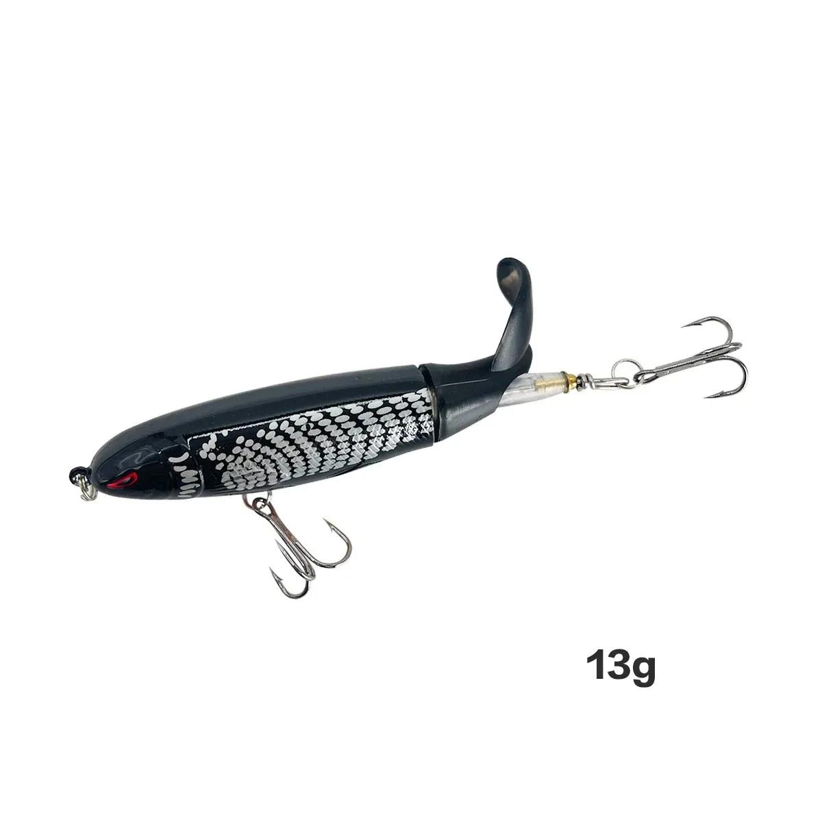 13g/15g/35g topwater isca de pesca whopper popper isca artificial duro plopper macio rotação cauda equipamento de pesca isca de pesca - Image 1