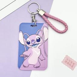 Disney-Stitch Porta-Cartão dos Desenhos Animados, Estudante, Criativo, Ônibus Deslizante, ID, Manga Protetora, IC, Campus, Bolsa de Cartão Infantil - Image 6