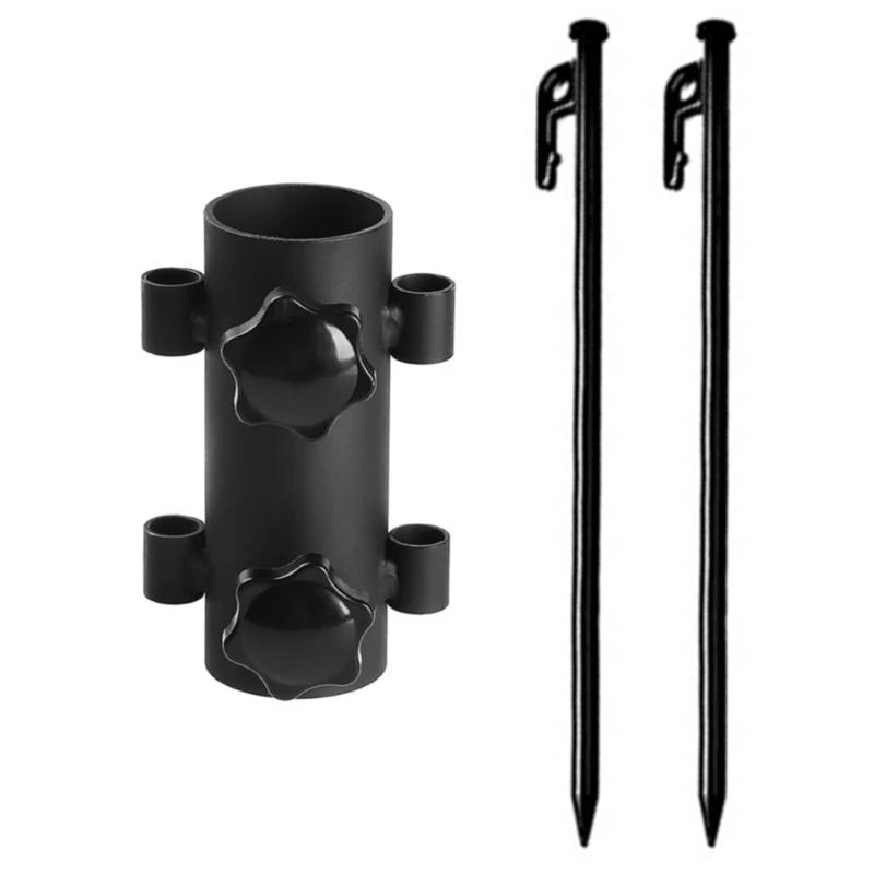 Suporte para barraca portátil com estacas para barraca, haste de dossel, tubo fixo, reforçado, à prova de vento, suporte para ao - Image 1