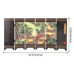 Mini Screen Folding Wall Divisor Decor, Home Sala, Tabela de Estudo, Estilo Chinês - Image 6
