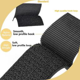 2 m/par costurar em gancho e laço fita de fixação 20/25/30/38/50/100mm tecido de náilon fita não adesiva para diy artesanato acessórios de costura - Image 2