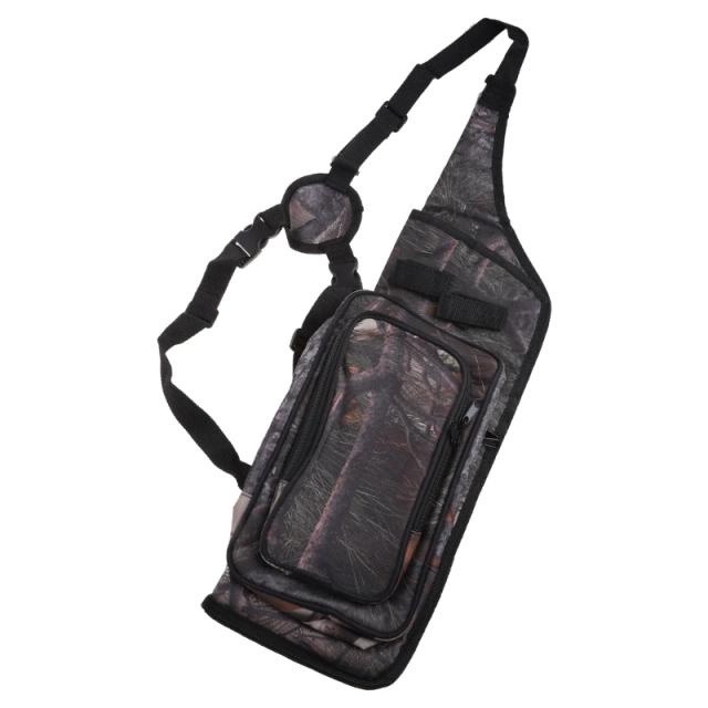 Bolsa Ajustável e Suporte com Tubo Traseiro para Tiro com Arco e Flecha