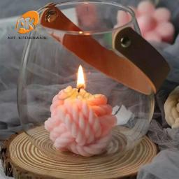 Molde De Vela De Silicone Em Forma De Lã Molde De Vela Perfumada DIY, Molde De Fundição, Fabricação De Sabão Artesanal, Artesanato De Cera, Decoração De Casa - Image 3